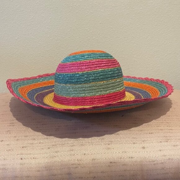 Vintage Stylish Rainbow Hat in Excellent Condition!!
